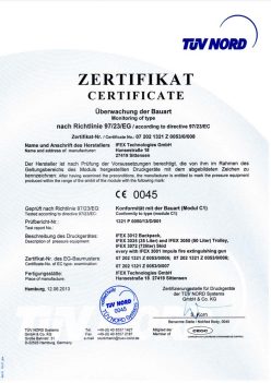 Zertifikat Certifikate